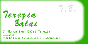 terezia balai business card